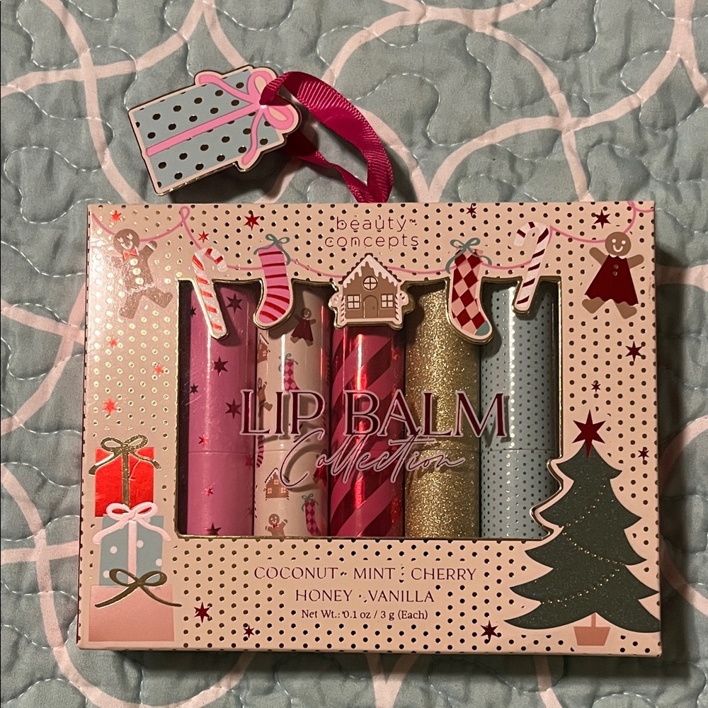 Beauty Concepts Lip Balm Collection in Holiday Packaging 5 pieces